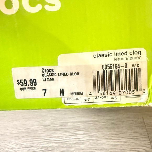 CROCS Kids Bright Yellow Slippers - Picture 4 of 4